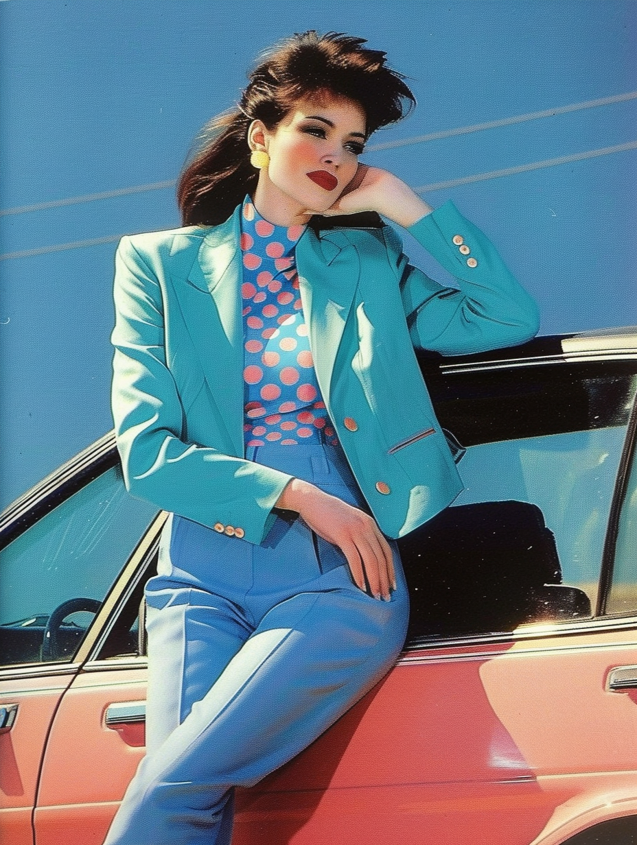 80S Female AI face swap template