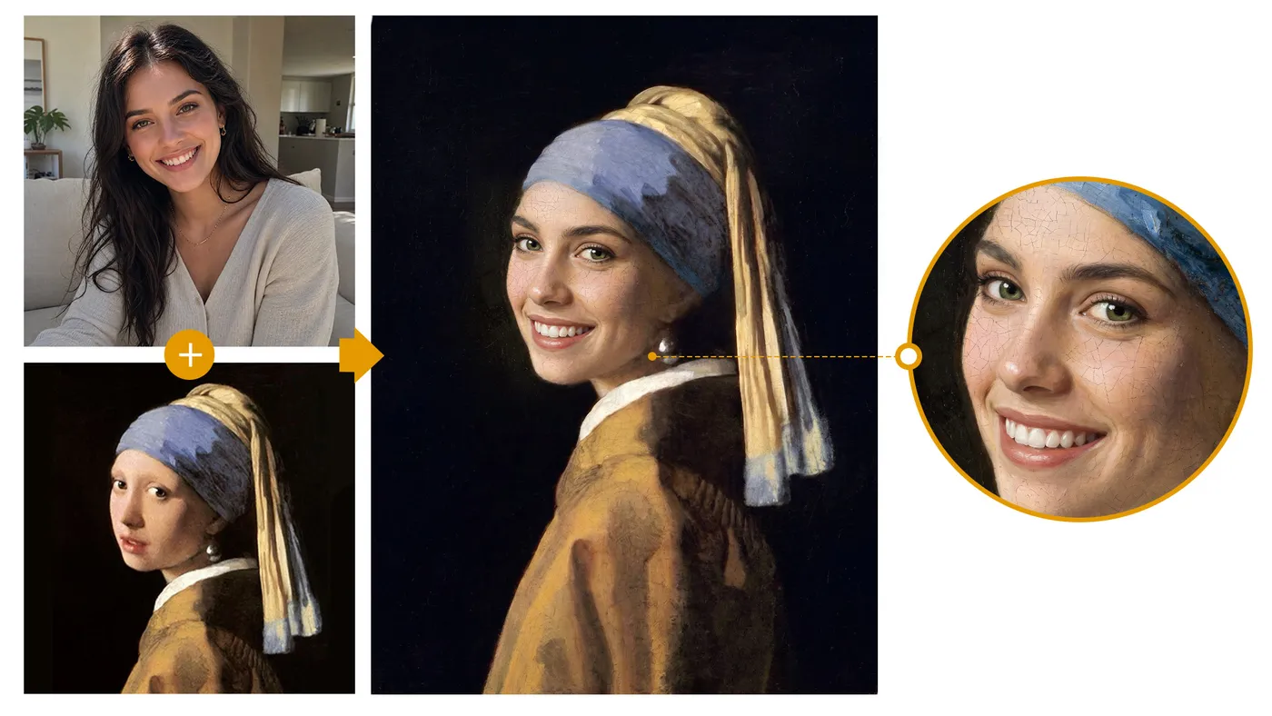 charlie kirk face swap funny result photo blended into classic artwork meme